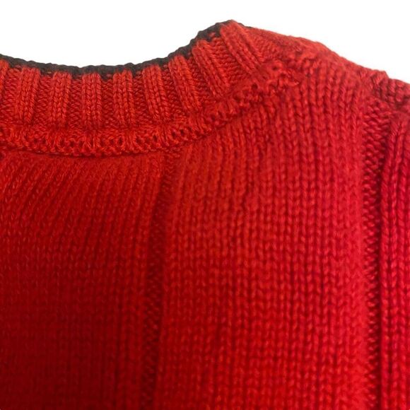 Nautica Red V-Neck Men's Pullover‎ Sweater Size XXL - Picture 8 of 12
